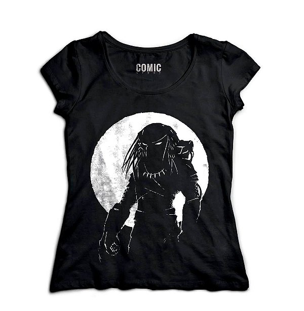 Camiseta Feminina Predador - Nerd e Geek - Presentes Criativos