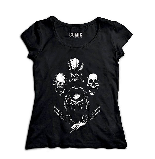 Camiseta Feminina Aliens - Nerd e Geek - Presentes Criativos