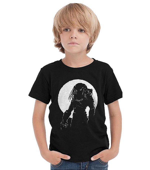 Camiseta Infantil Predador - Nerd e Geek - Presentes Criativos