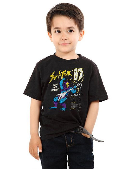 Camiseta Infantil Skeletour '83 - Nerd e Geek - Presentes Criativos