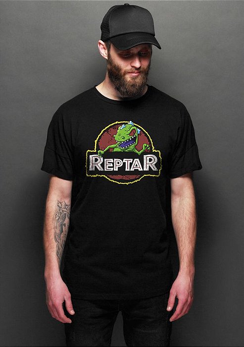 Camiseta Masculina Reptar - Nerd e Geek - Presentes Criativos