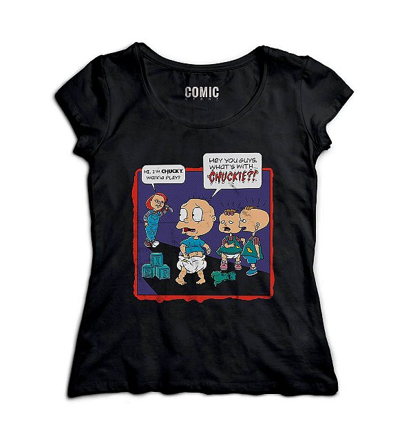 Camiseta Feminina Chuck - Nerd e Geek - Presentes Criativos