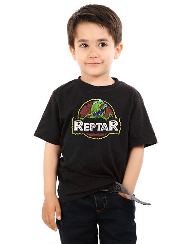 Camiseta Infantil Reptar Nerd e Geek - Presentes Criativos