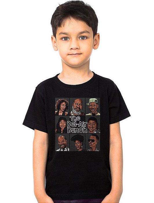 Camiseta Infantil The Bel-Air Bunch - Nerd e Geek - Presentes Criativos