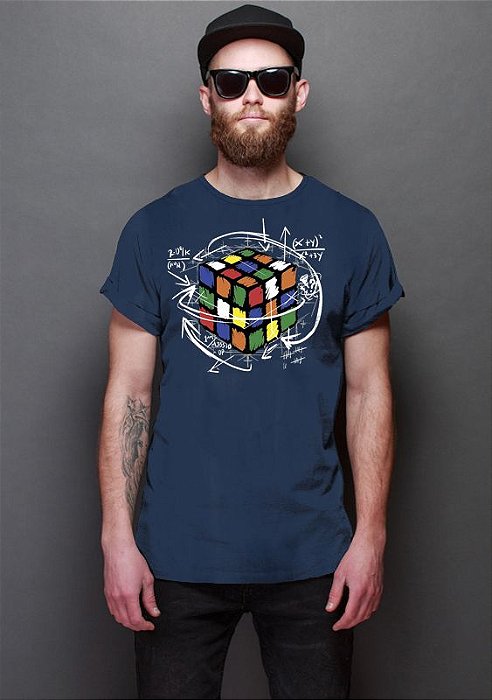Camiseta Masculina Cubo Magico.- Nerd e Geek - Presentes Criativos