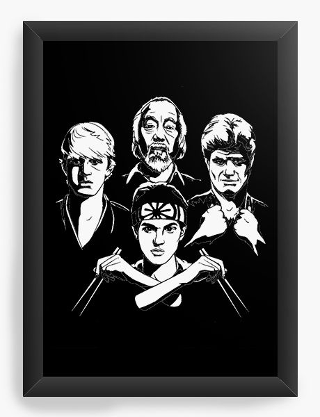 Quadro Decorativo A3 (45X33) Karate Kid - Nerd e Geek - Presentes Criativos