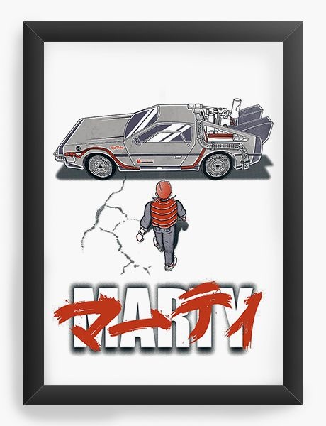 Quadro Decorativo A3 (45X33) Marty - Nerd e Geek - Presentes Criativos