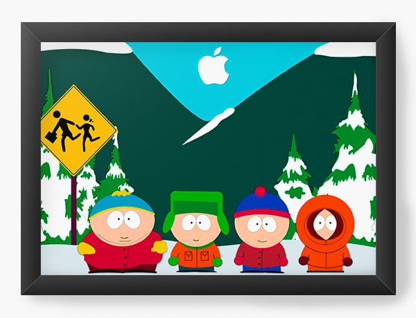 Quadro Decorativo A3 (45X33) South Park Cold - Nerd e Geek - Presentes Criativos