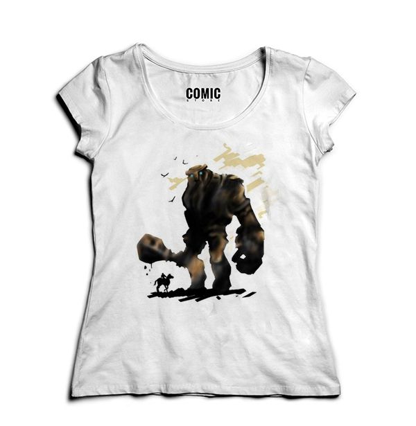 Camiseta Feminina Shadow of the Colossus - Nerd e Geek - Presentes Criativos