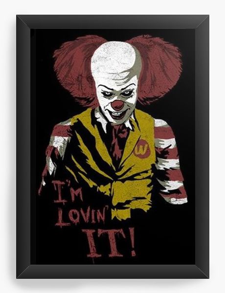 Quadro Decorativo A4 (33X24) I m Lovin It  - Nerd e Geek - Presentes Criativos