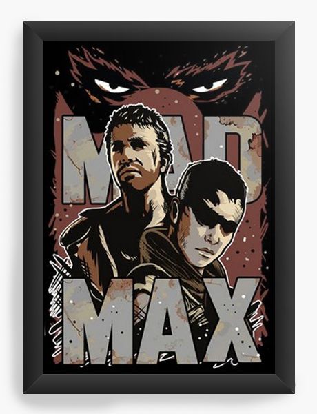 Quadro Decorativo A3 (45X33)  Mad Max - Nerd e Geek - Presentes Criativos