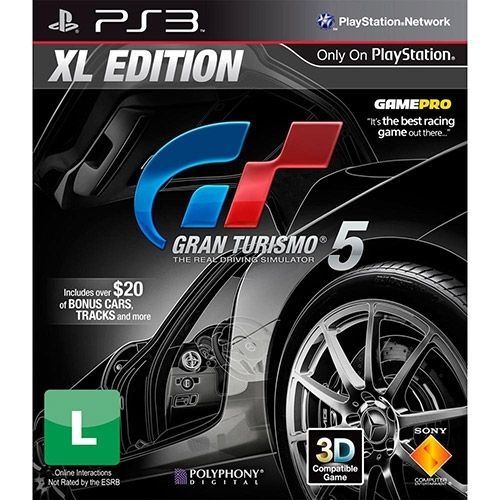 Ps3 Gran Turismo 5: Xl Edition - Nerd e Geek - Presentes Criativos