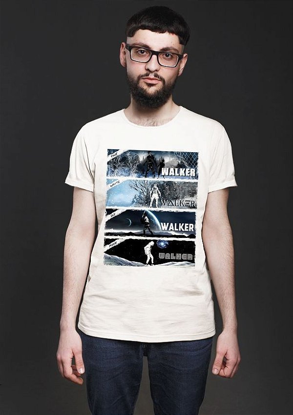 Camiseta Masculina Walker - Nerd e Geek - Presentes Criativos