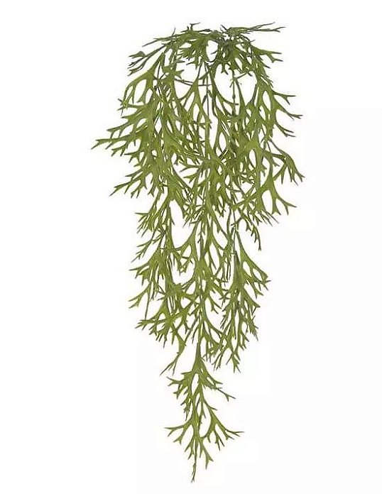 Folhagem Artificial Chifre-de-Veado Pendente Verde 76cm