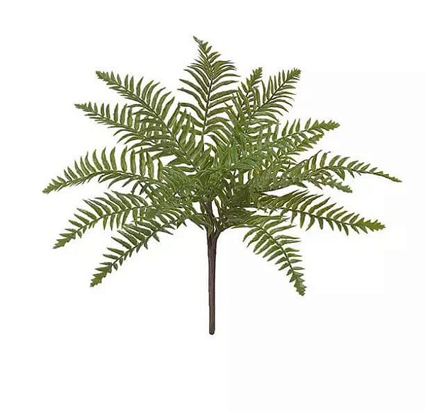 Folhagem Artificial Samambaia Real Toque Verde 45cm