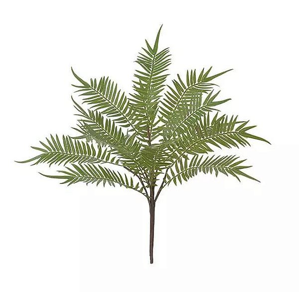 Folhagem Artificial Samambaia Real Toque Verde 45cm