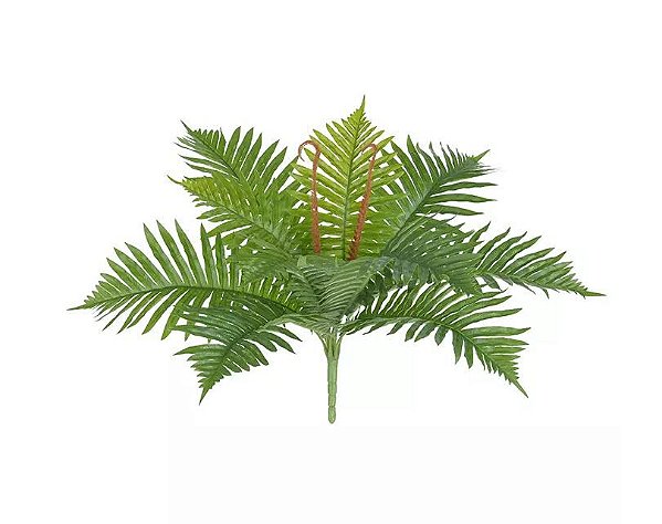 Folhagem Artificial Samambaia Real Toque Verde 40cm