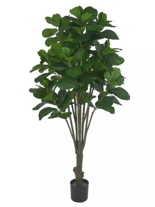 Planta Árvore Artificial Ficus Lyrata Real Toque Verde 1,8m