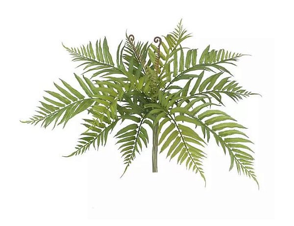 Folhagem Artificial Samambaia Verde com Print 45cm