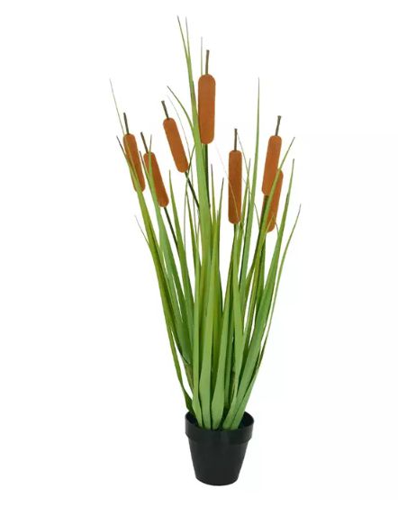 Folhagem Artificial Grass Junco Verde Creme 76cm