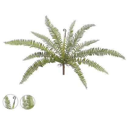 Folhagem Artificial Samambaia Verde com Print 49cm