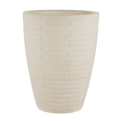 Cachepot Plástico Cônico Tijolinho Bege 47x37cm