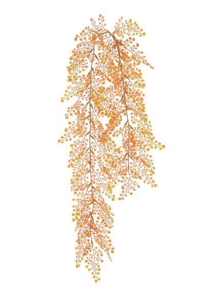Folhagem Artificial Avenquinha Laranja Outono 80cm