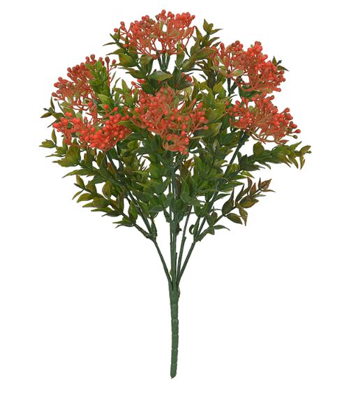 Folhagem Artificial Grass Frutinha Vermelho 32cm