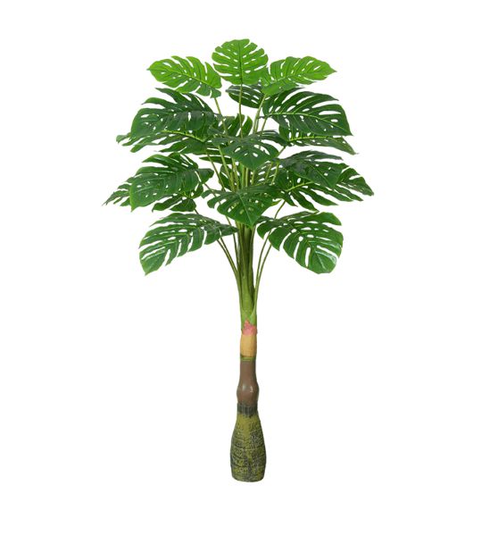 Planta Àrvore Artificial Costela-de-Adão Real Toque Verde 1,2m