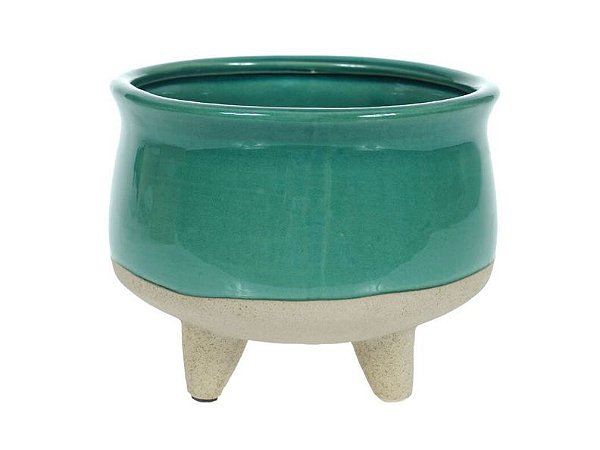 Vaso Cerâmica com Pés 9x13cm