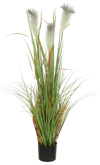 Planta Árvore Artificial Grass Pluma Verde Outono 1,2m