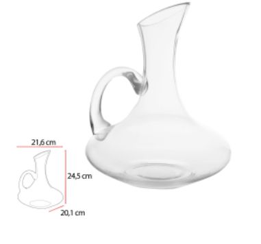 Decanter C/Alca Transparente 24,5cm
