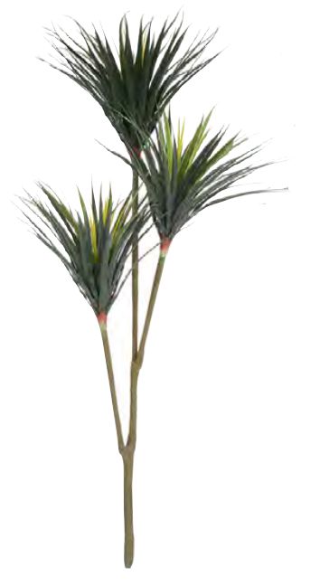 Planta Árvore Artificial Yucca X3 Verde 1,6m