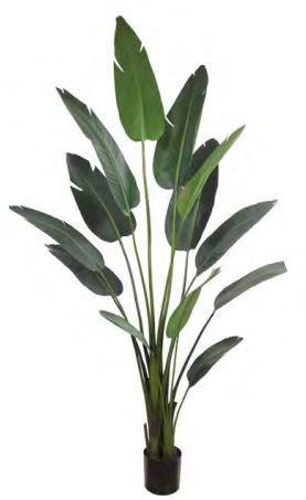 Planta Árvore Artificial Bananeira de Jardim Real Toque X13 Verde 2,2m