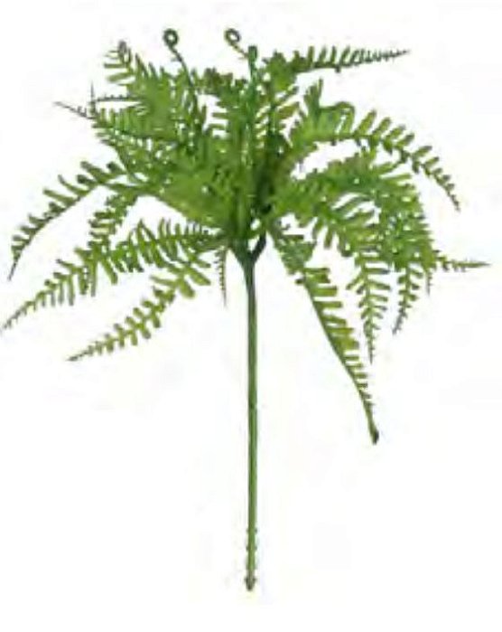 Folhagem Artificial Samambaia Pick C/Print X24 Verde Escuro 20cm