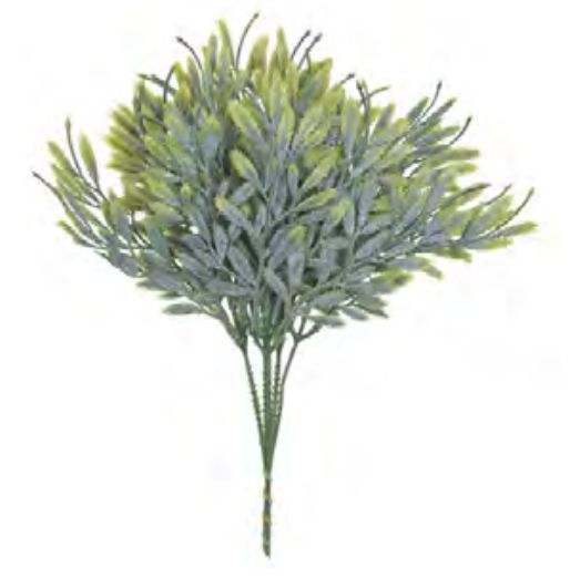Folhagem Artificial Pick Samambaia Real Toque Verde 2 Tons C/Powder 26cm