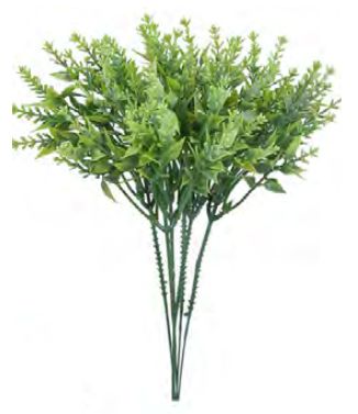Folhagem Artificial Pick Grass C/Print X10 Verde Claro 24cm com 6 Hastes