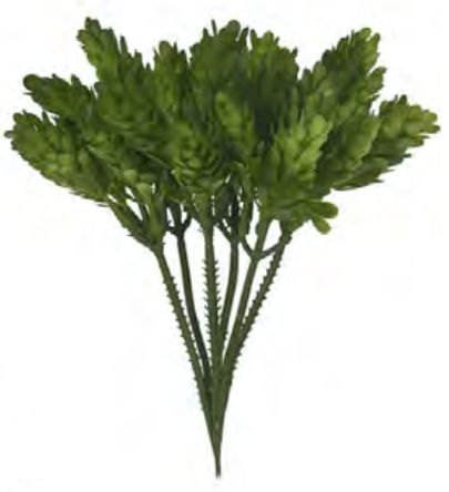Folhagem Artificial Pick C/Print X5 Verde Escuro 22cm com 6 Hastes