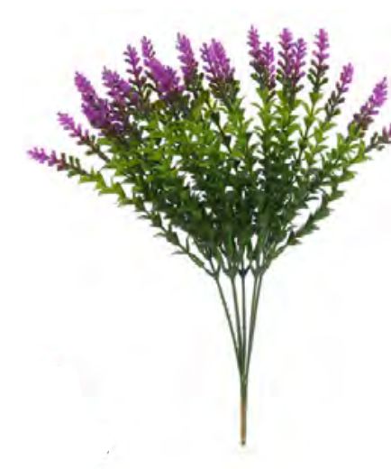 Folhagem Artificial Pick Flor Mini X5 Berinjela 26cm com 6 Hastes