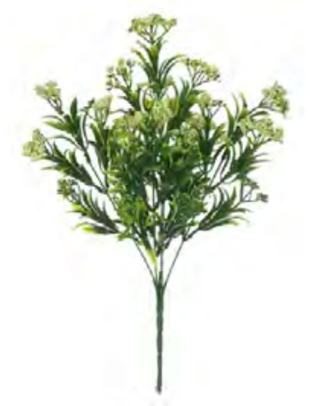 Folhagem Artificial Grass Gipson X5 Creme 35cm