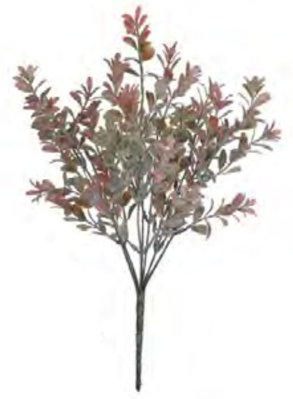 Folhagem Artificial Folha X35 Verde Outono C/Powder 36cm