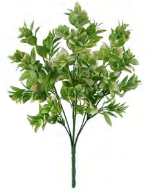 Folhagem Artificial Folha Real Toque X35 Verde Claro 34cm