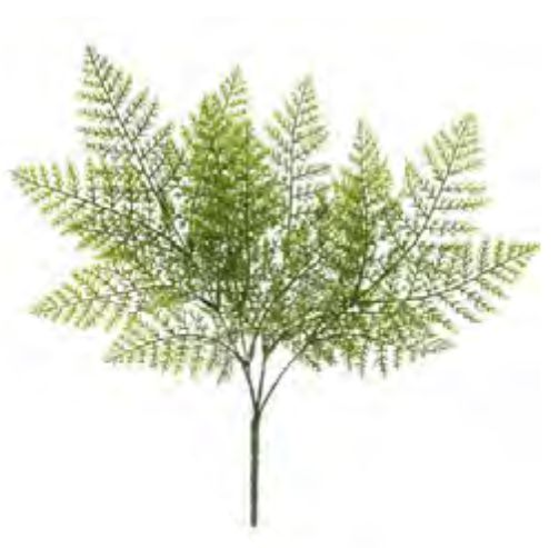 Folhagem Artificial Samambaia X20 Verde 42cm