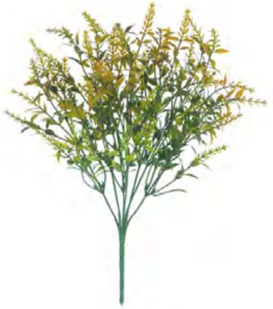 Folhagem Artificial Grass C/Print X7 Laranja Outono 35cm