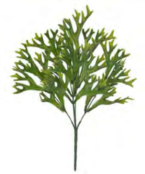 Folhagem Artificial Chifre De Veado X25 Verde 33cm