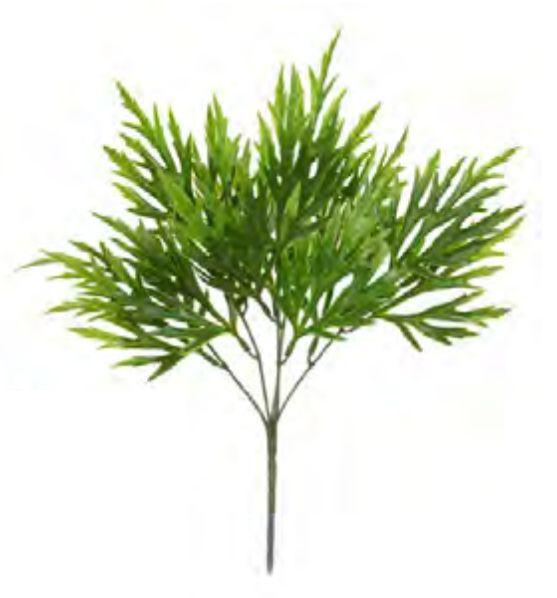 Folhagem Artificial Chifre De Veado X15 Verde 37cm
