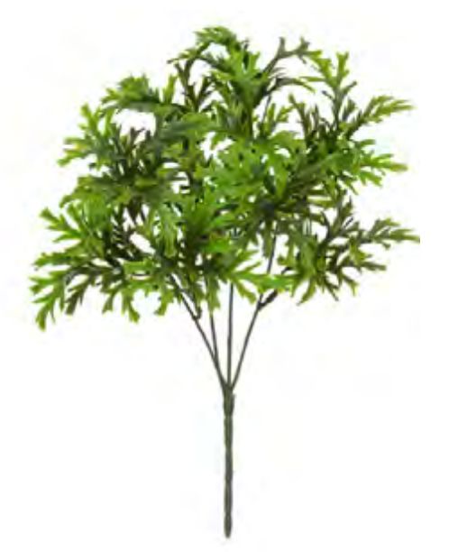 Folhagem Artificial Chifre De Veado X12 Verde 30cm