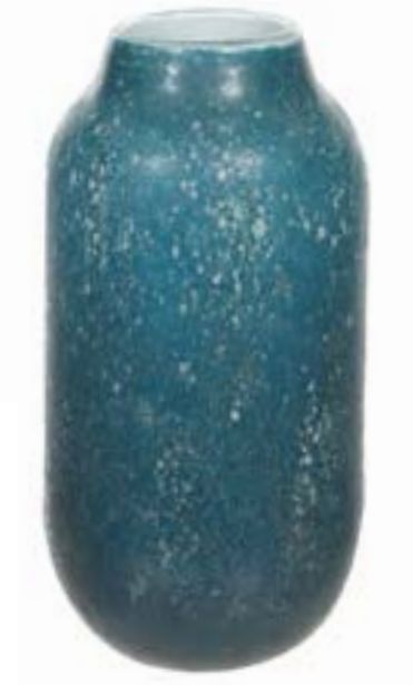 Vaso Decorativo Vidro Azul 24cm