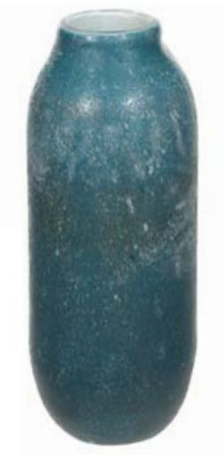Vaso Decorativo Vidro Azul 31cm
