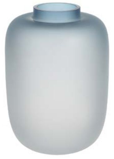 Vaso Decorativo Vidro Azul 29cm